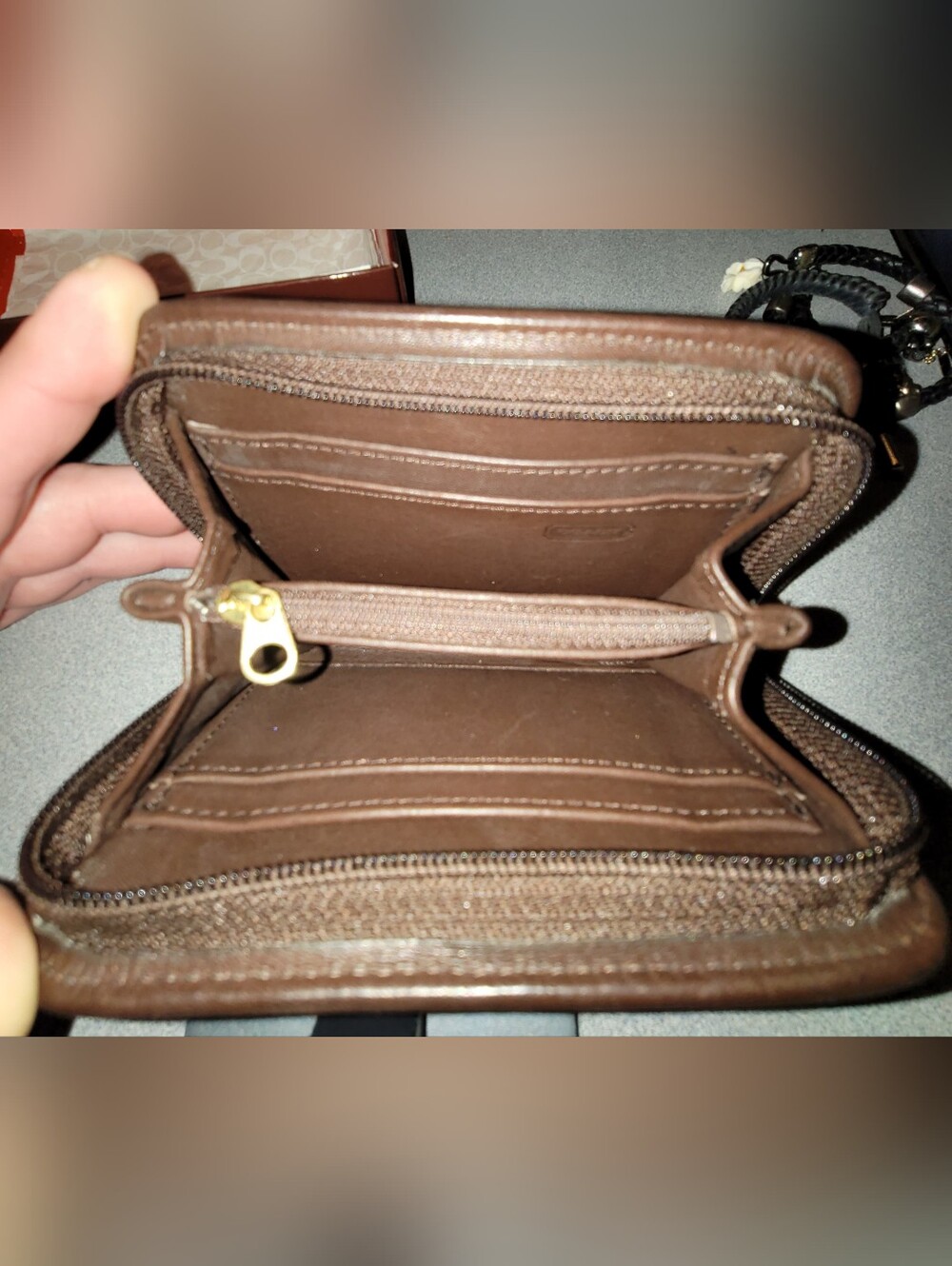 Vintage Coach #6901 Leather Wallet / Tan - Picture 7 of 8